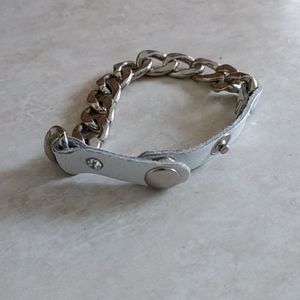 Silver chain Link bracelet